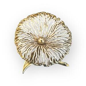 Pastelli Vintage Goldtone Enamel Floral Flower Brooch